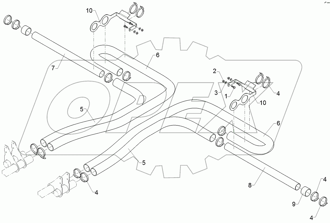  68210274 Supply pipe set
