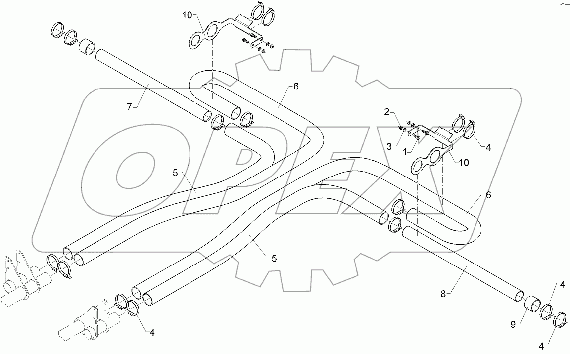  68210275 Supply pipe set