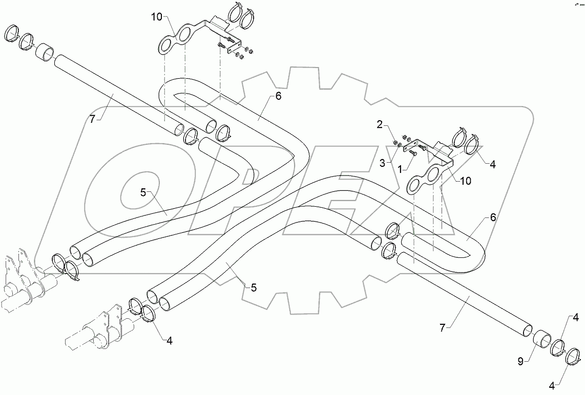  68210276 Supply pipe set