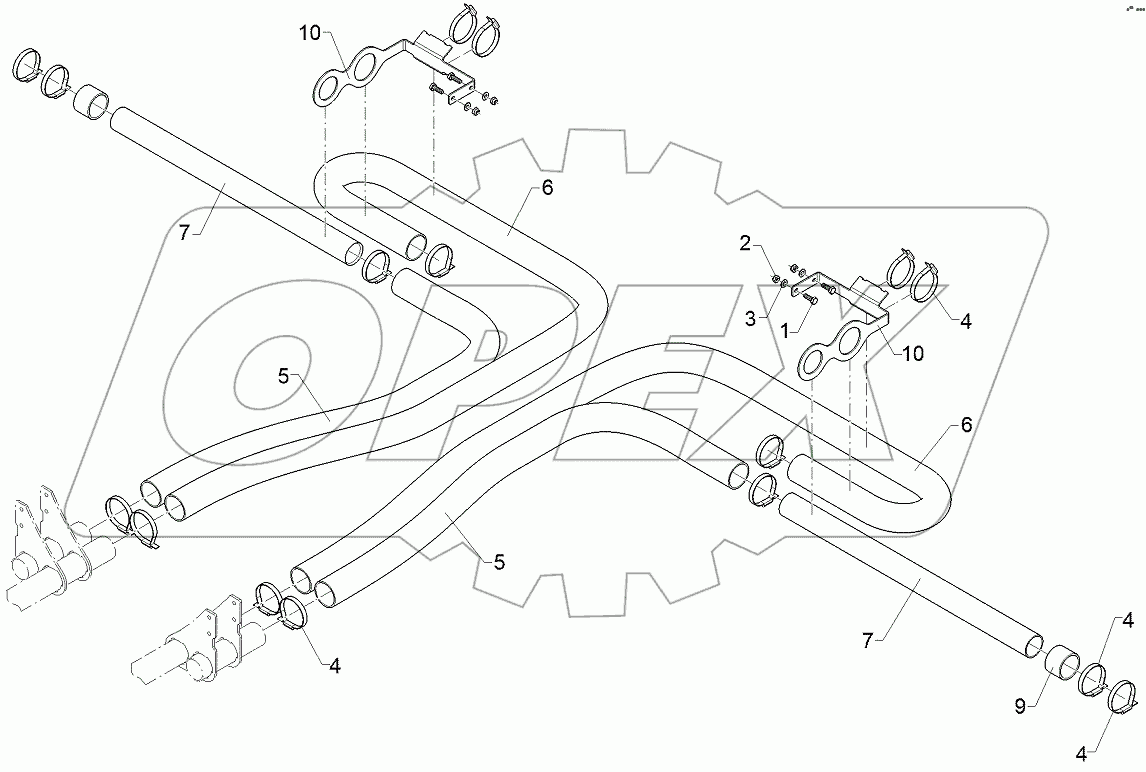  68210277 Supply pipe set
