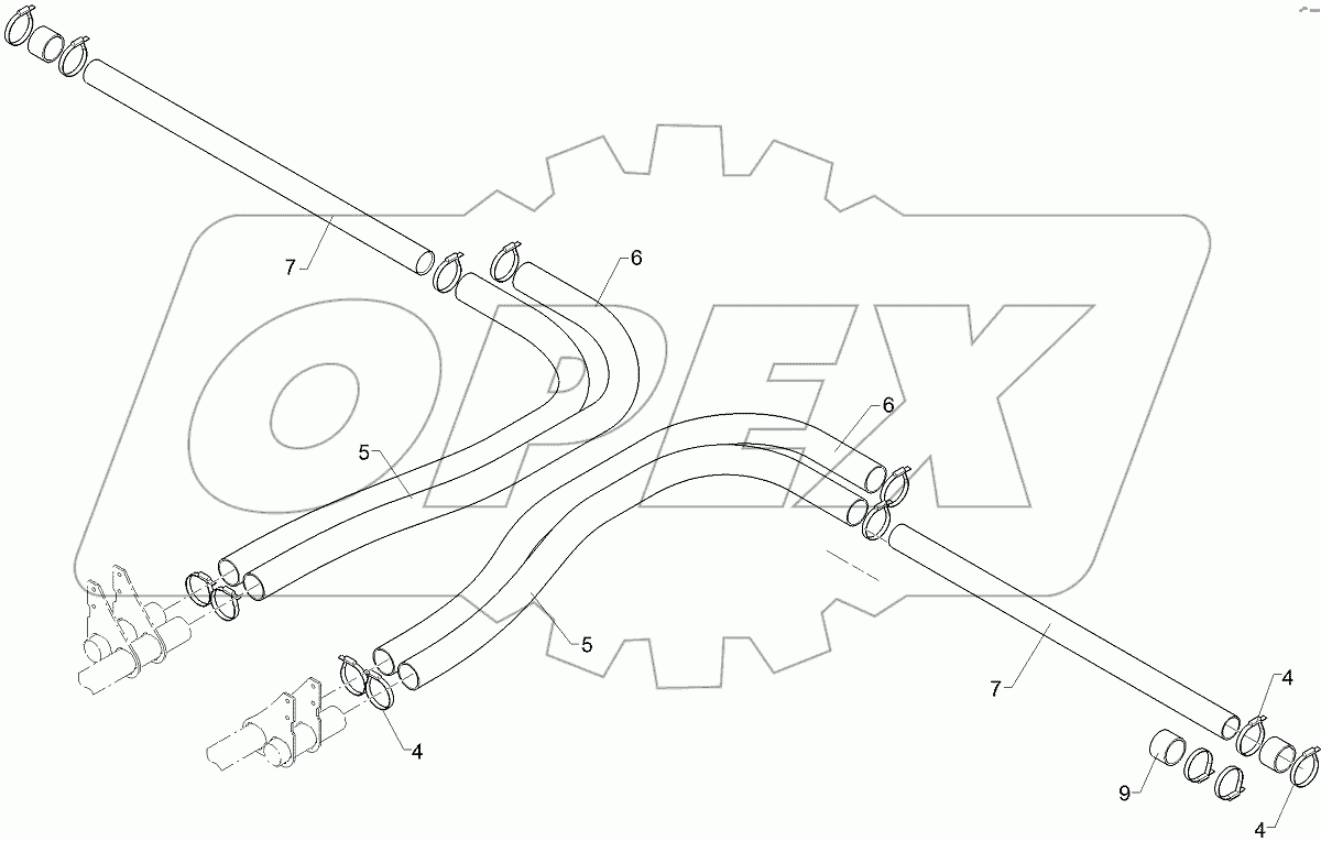  68210279 Supply pipe set