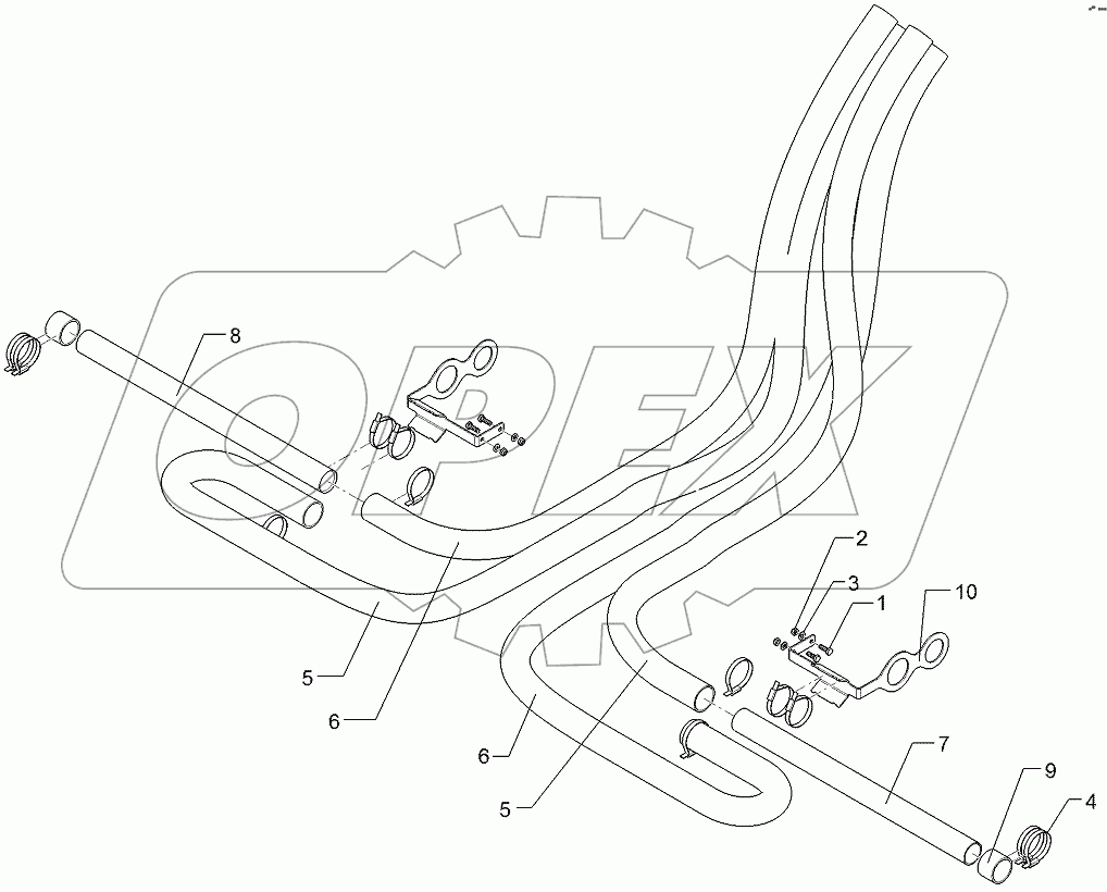  68210456 Supply pipe