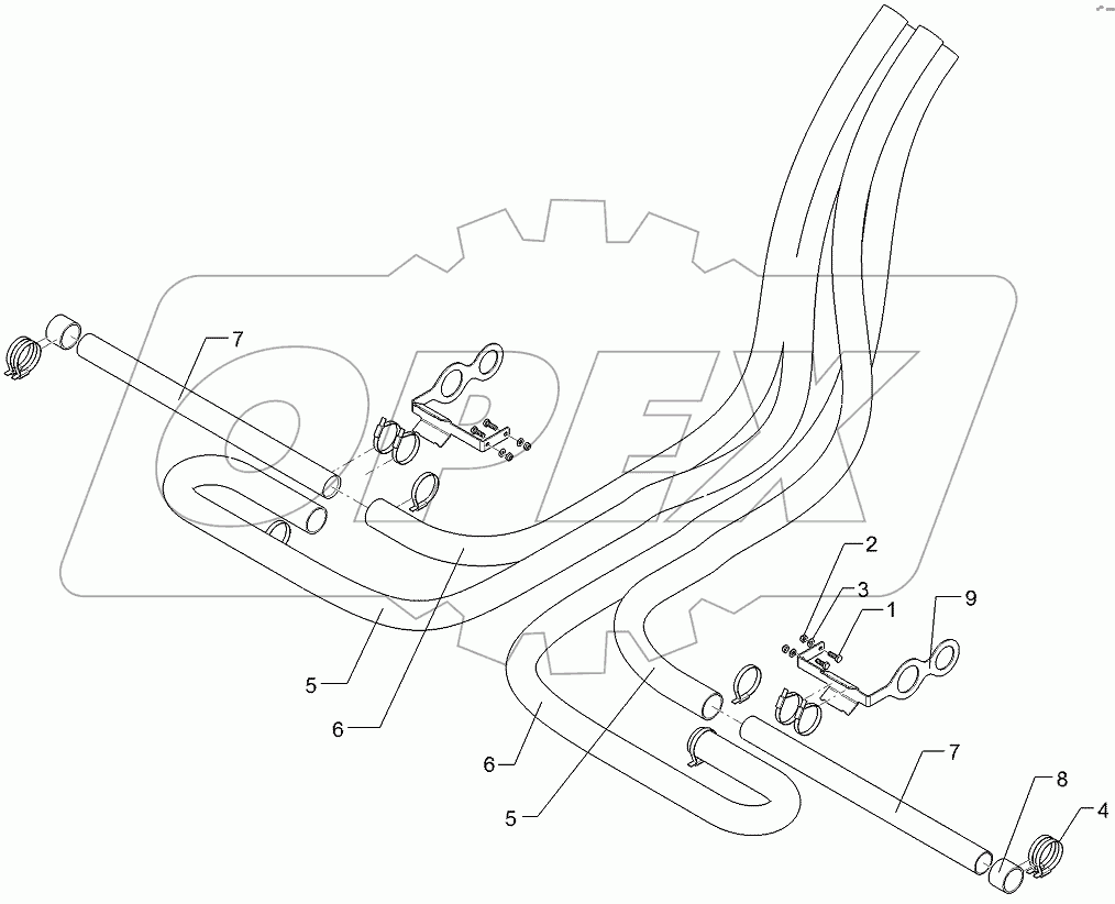  68210457 Supply pipe