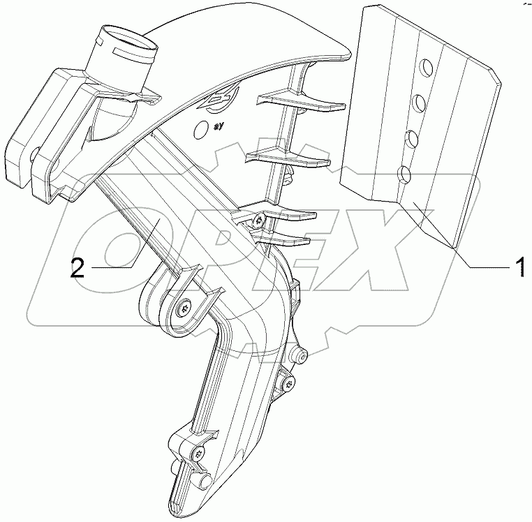  58210074 Dees pipe with scraper