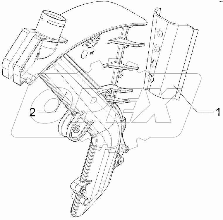  58210075 Dees pipe with HM-scraper