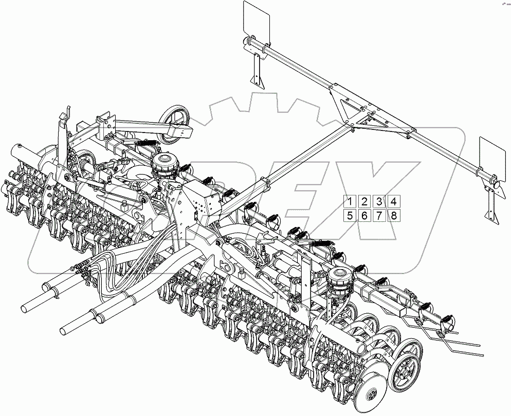  699 6900 Seeding bar