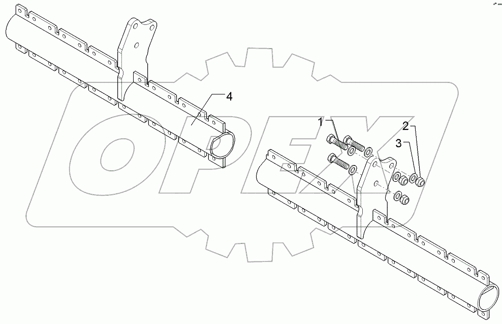  68210226 Coulter frame