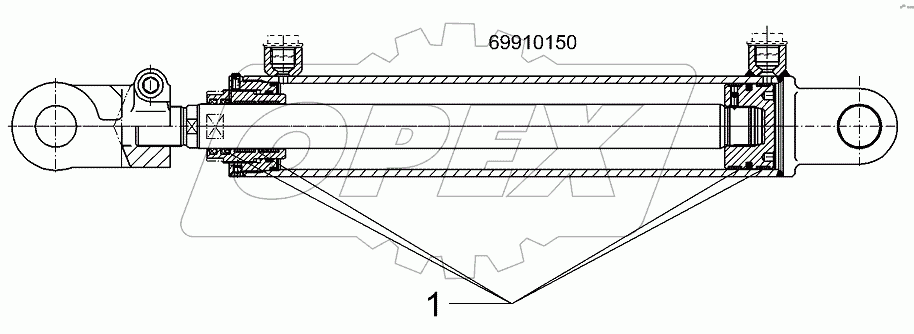  57510082 Hydraulic ram