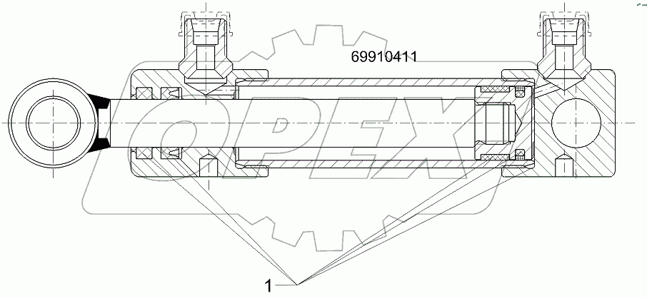 57510981 Hydraulic ram