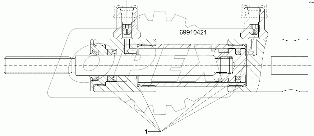  57511012 Hydraulic ram