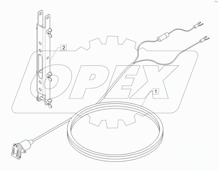 67310225 Tractor mounting set
