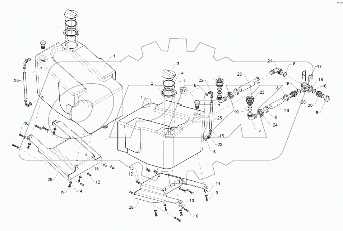 67810252 Clean water tank