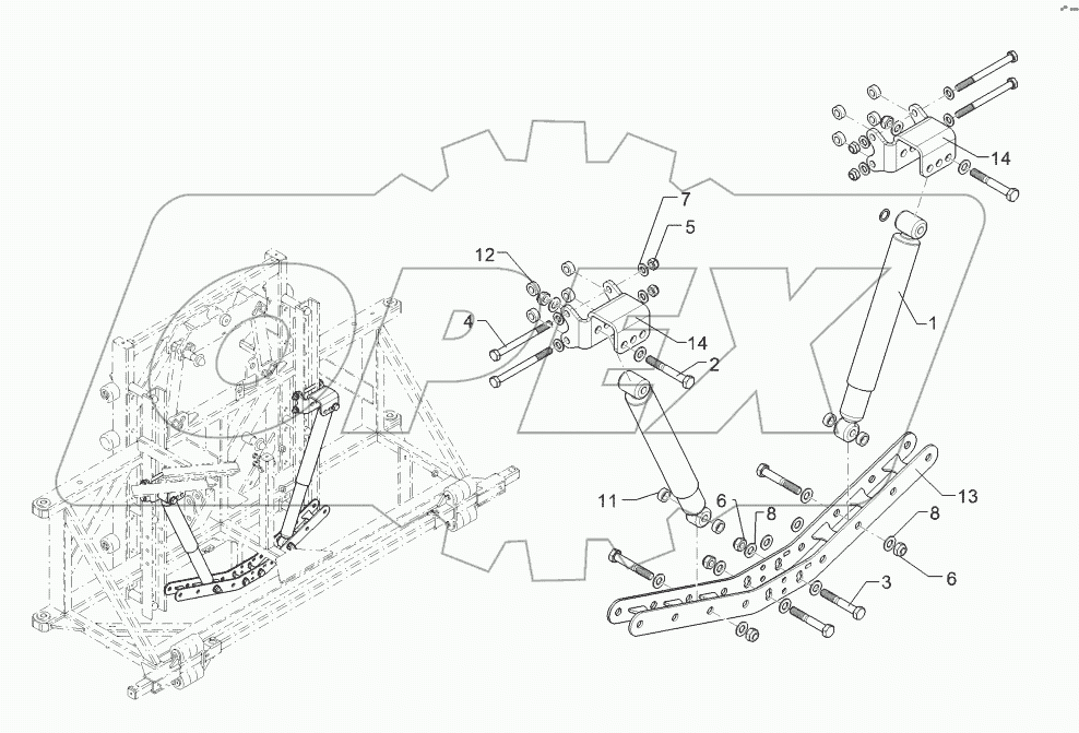 69110308 Shock absorber set