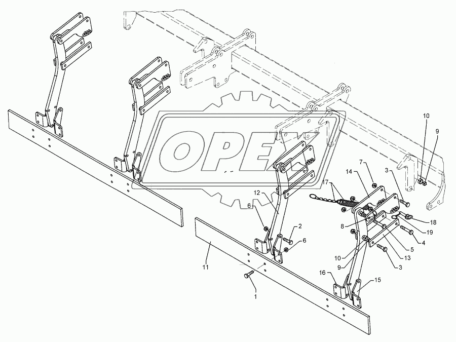 Trailing bar Quarz 7/250