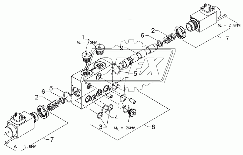 Valve 6/3 LD8SE4D2525