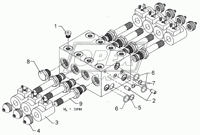 Seat valve SVH04M878SA-OM14G12