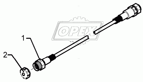 Extension cable 22-polig 8m