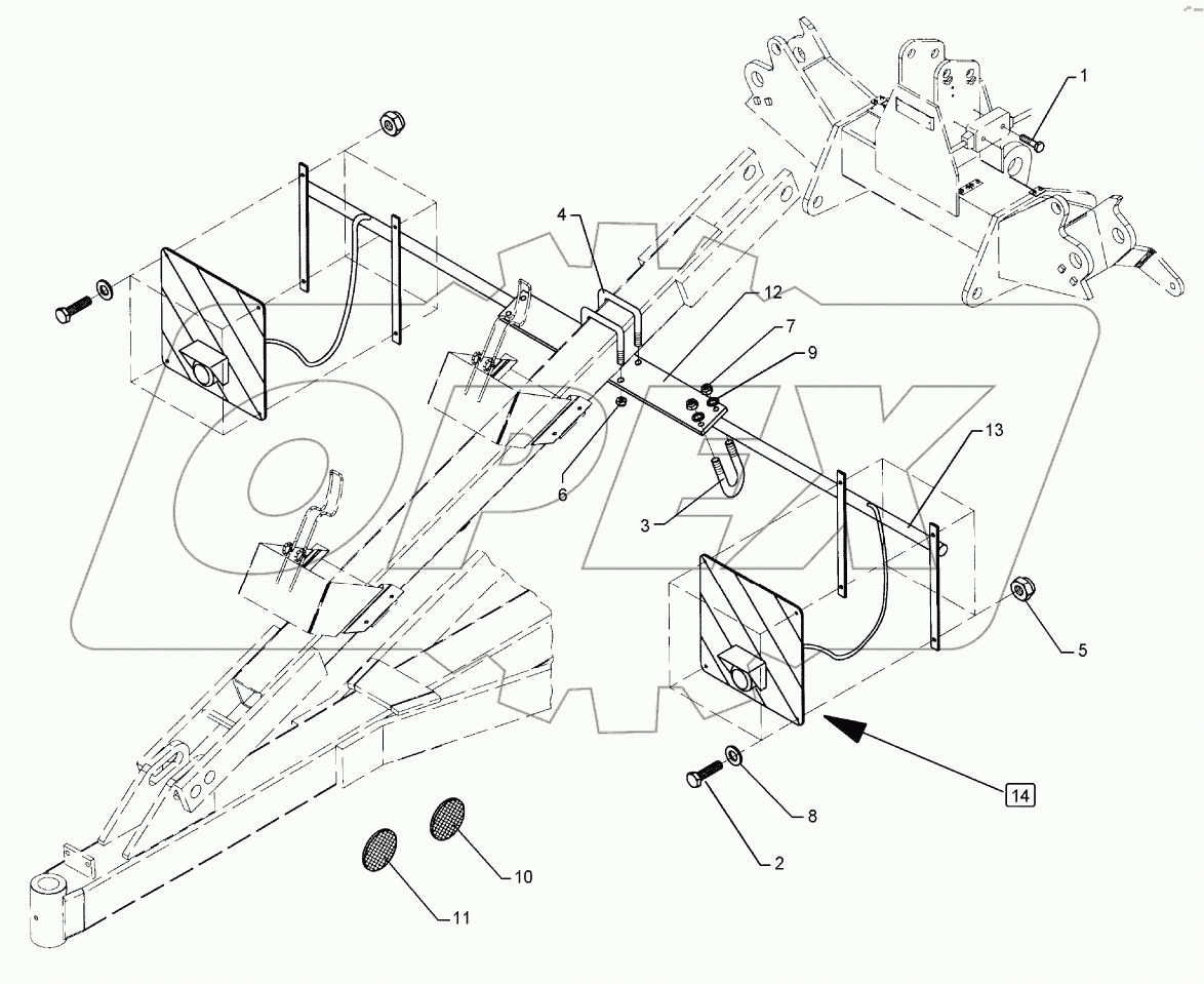 Lighting equipment, front Quarz 7 KA