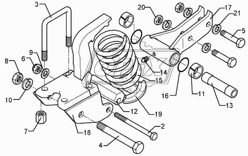 Stalk bracket Rubin 90x90-A SW41