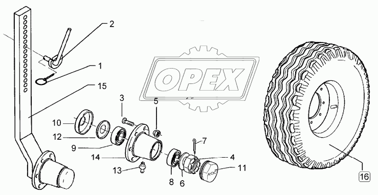 Depth wheel 195 R15  70x30