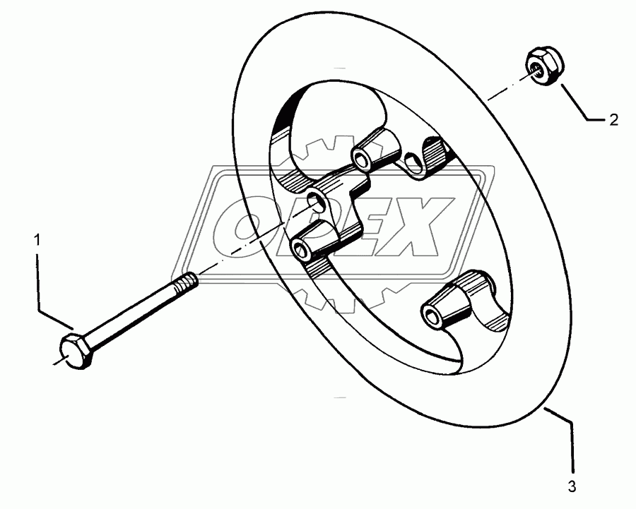 Packer wheel 700-30°-MI/M16x270