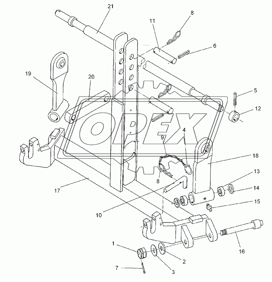 Push-linkage device KAT2