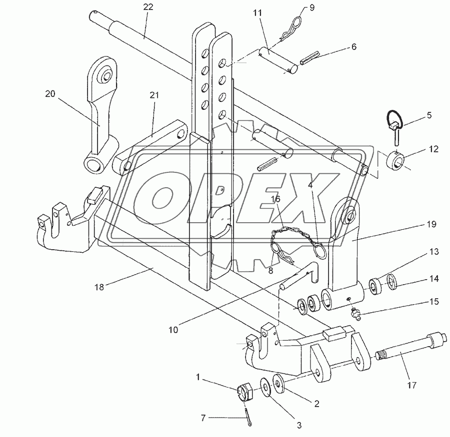 Push-linkage device KAT2/Z3