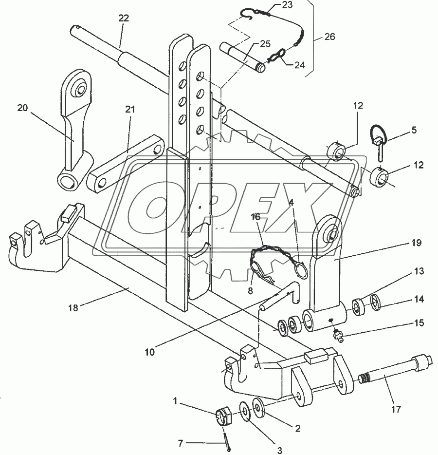 Push-linkage device KAT2/Z2