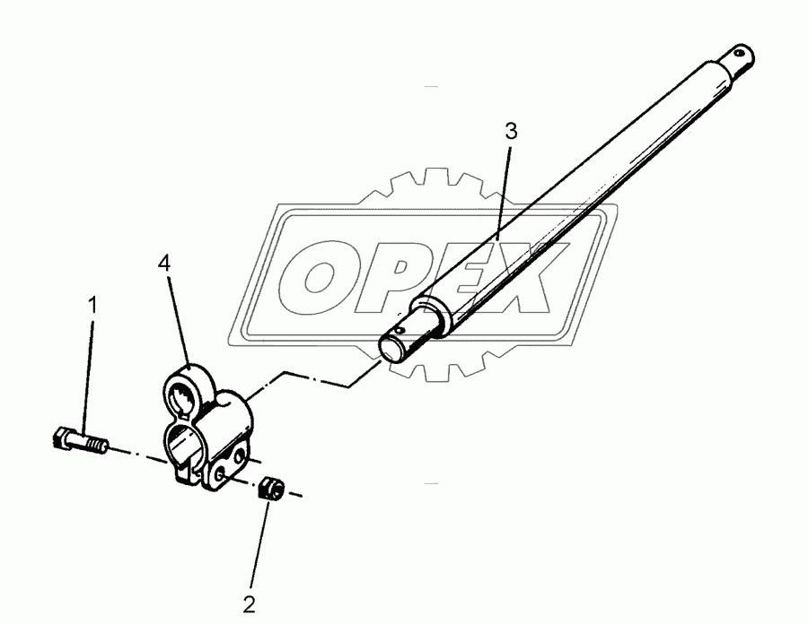 Lower link connection D40/55 L2 Z2