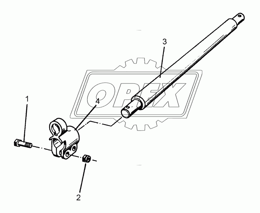 Lower link connection D55/55 L2 Z3