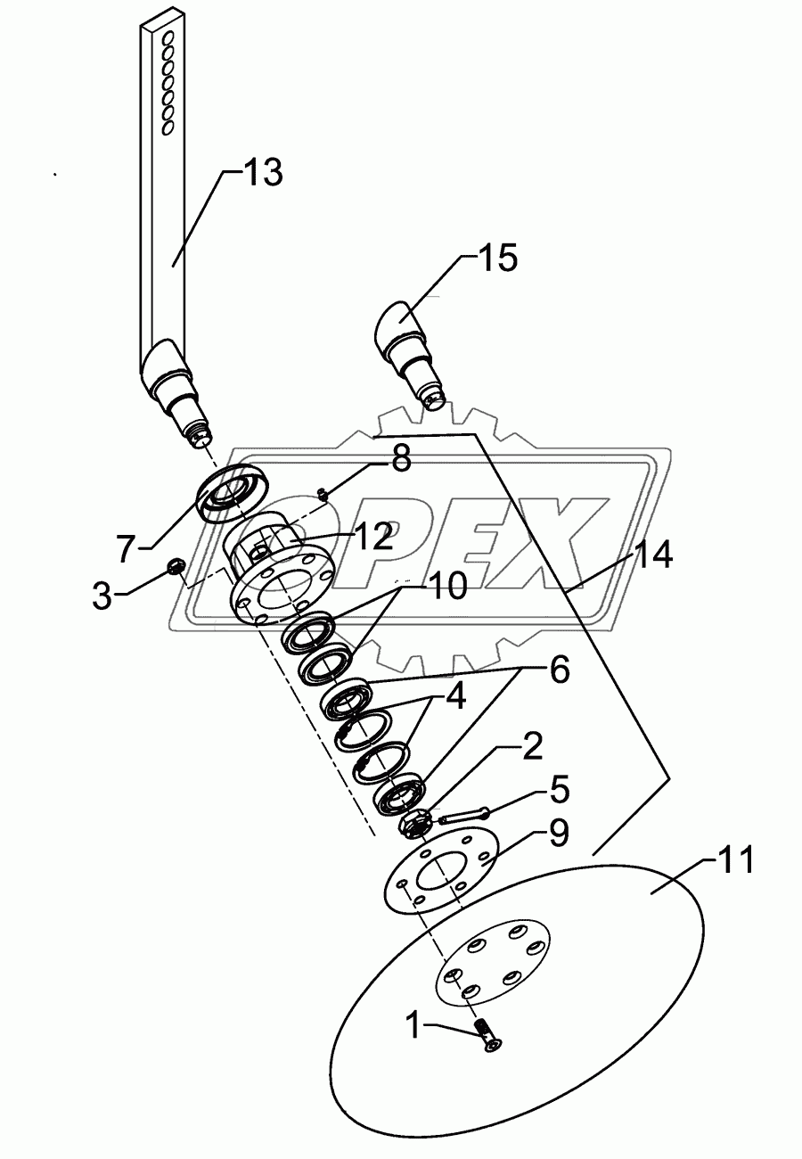 Hollow disc RE D450 Smaragd 9