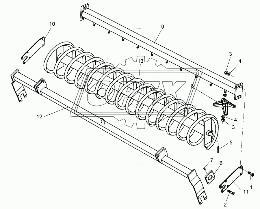 Flexi-Coil roller D450-300 50x50