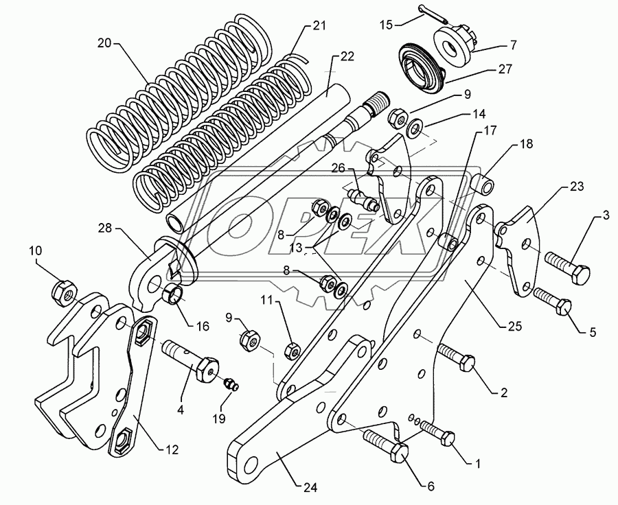 Trip device D30G-20 206-Drehpunkt SM.9