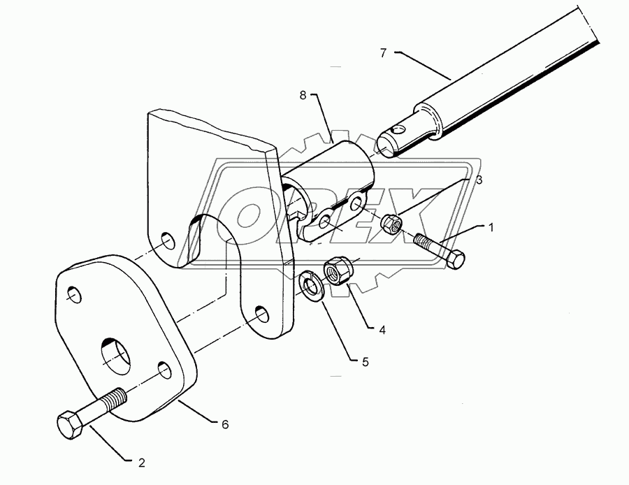 Lower link connection E55 L3 Z2