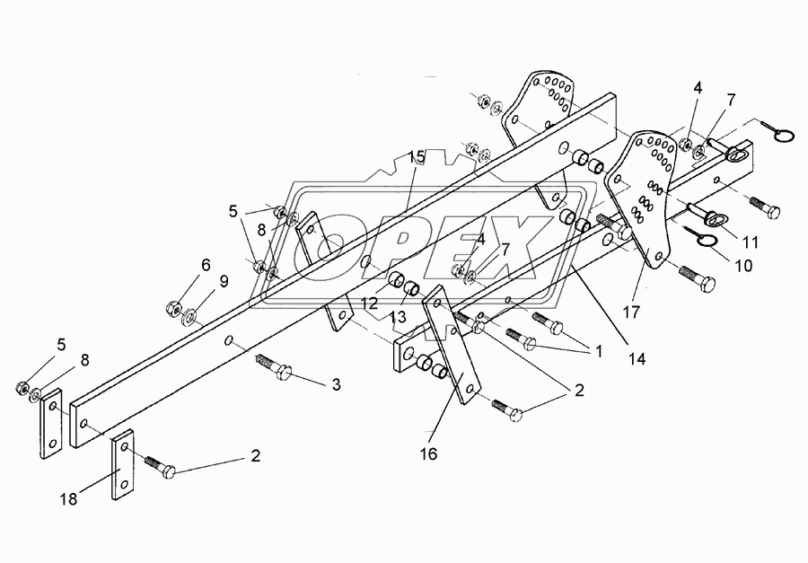 Carrier 120x20x1795-80x20 SM9 U