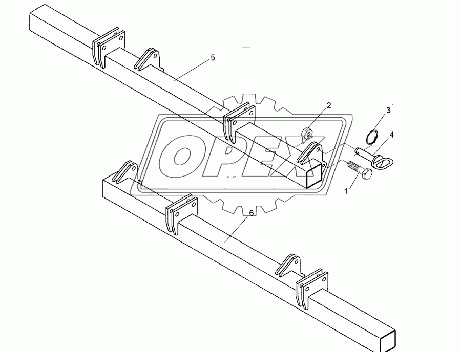 Frame for hollow discs 2x SM9/400