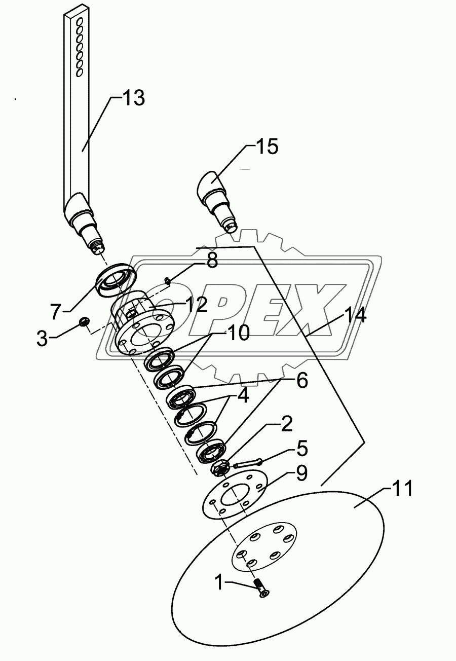 Hollow disc RE D450 Smaragd 9