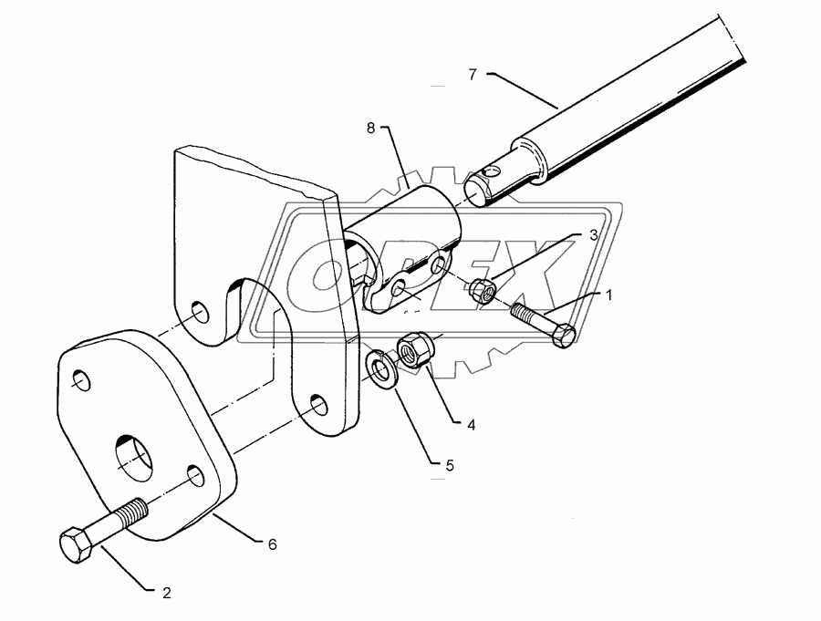 Lower link connection E68 L1100 Z58 K700