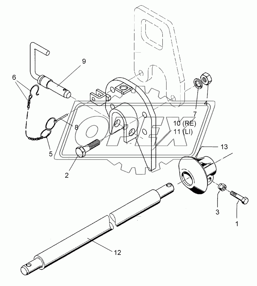 Lower link connection E68F L3 Z3