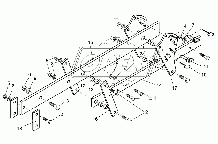 Carrier 120x20x1495-80x20 SM9