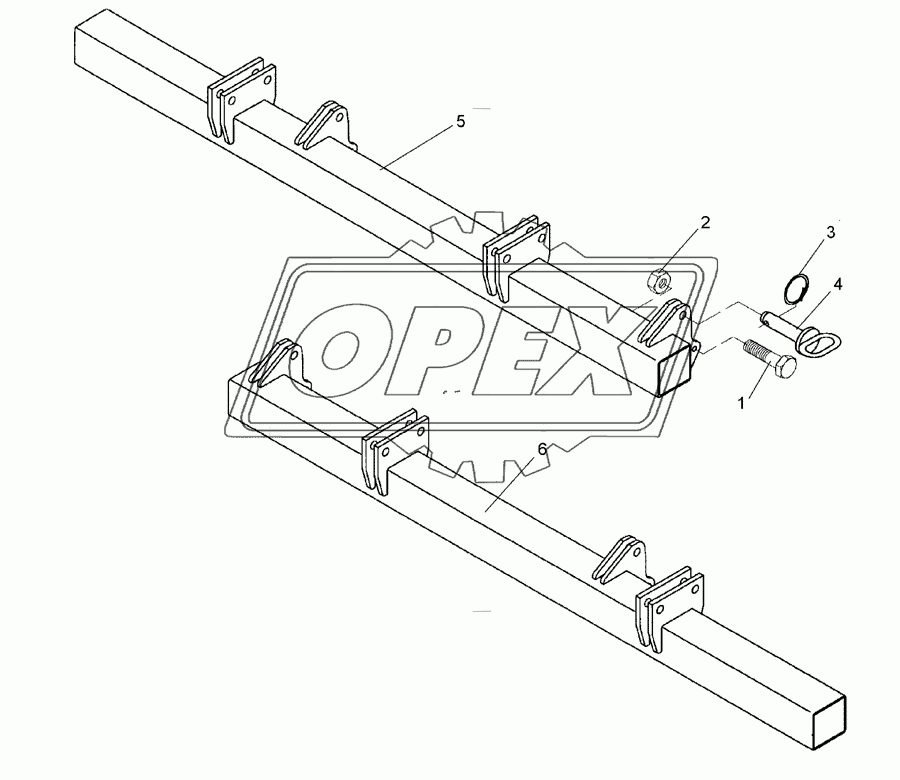 Frame for hollow discs 2x SM9/400