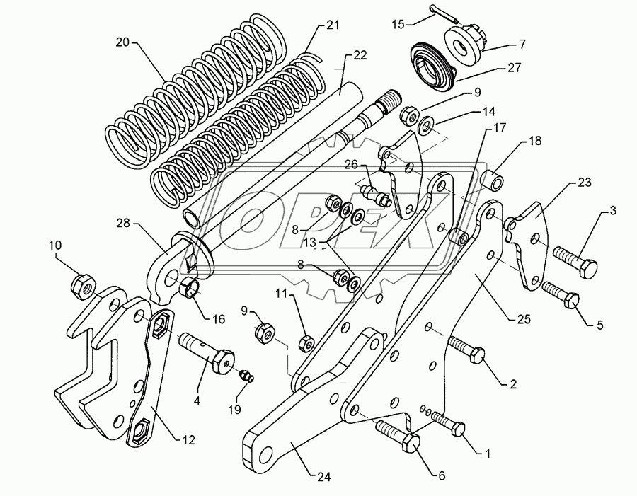 Trip device D30G-20 206-Drehpunkt SM.9