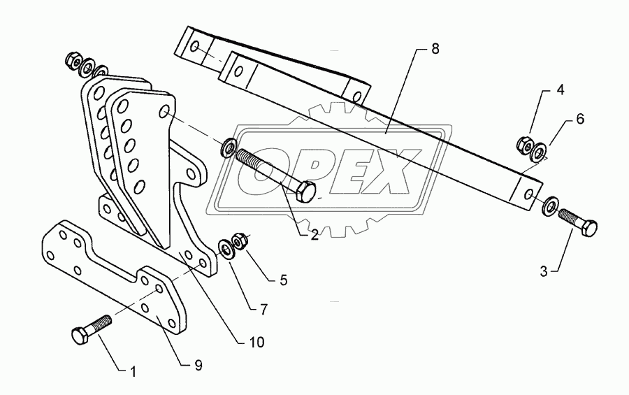 Headstock A KAT2+3 +Hitch Smaragd 9K