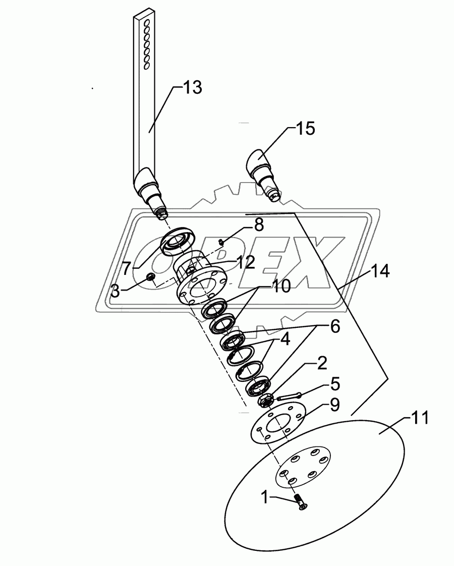 Hollow disc RE D450 Smaragd 9