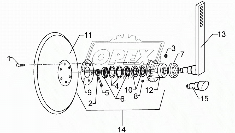 Hollow disc LI D450 Smaragd 9