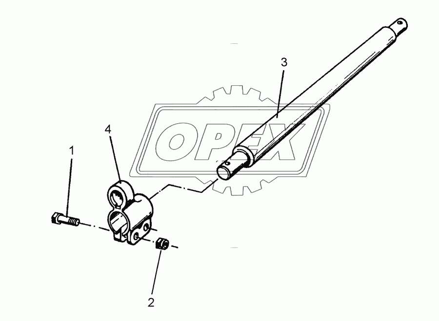 Lower link connection D55/68 L2 Z3