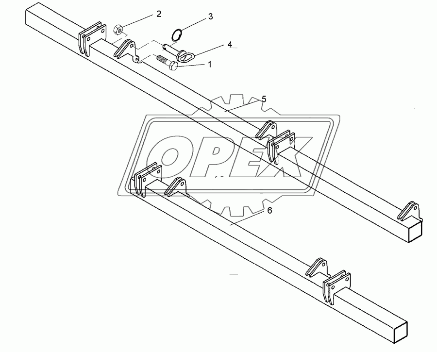 Frame for hollow discs 2x SM9/450