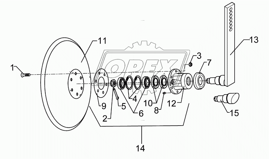 Hollow disc LI D450 Smaragd 9