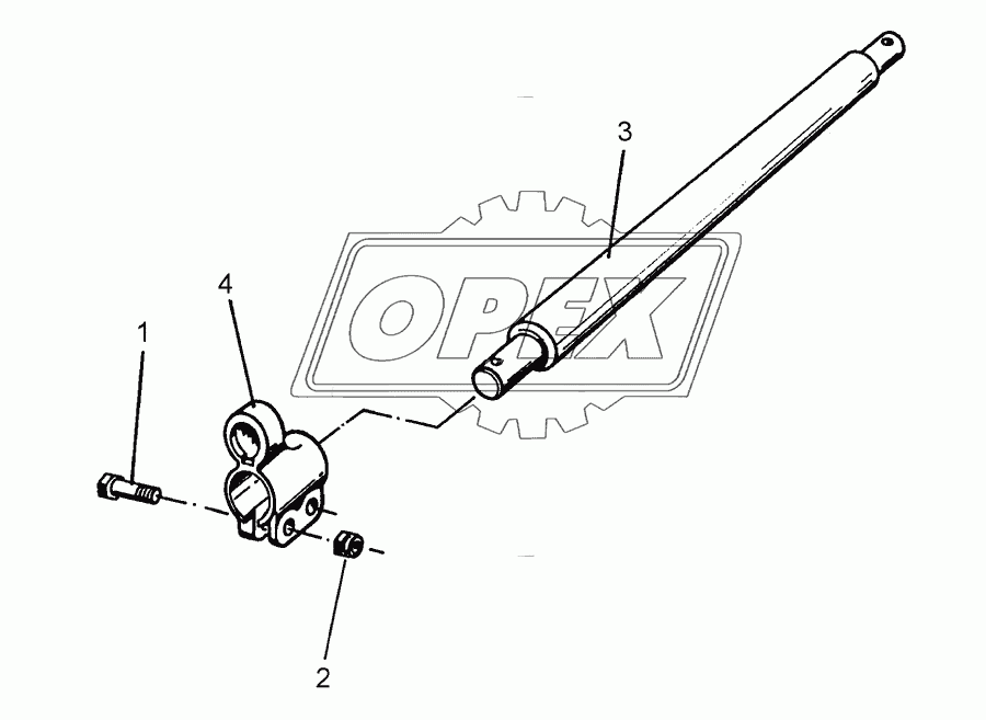 Lower link connection D55/68 L2 Z3