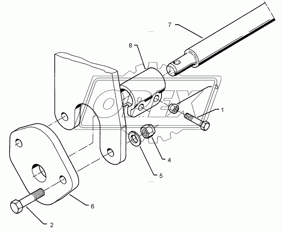 Lower link connection E68 L1100 Z58 K700